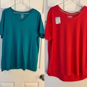 LL Bean and Reel Legend 2 T-shirts reel legend moisture wicking, LL bean cotton